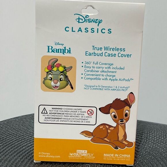 Disney Bambi Thumper with Flower Crown Wireless Earbuds Case NWT - Picture 8 of 8